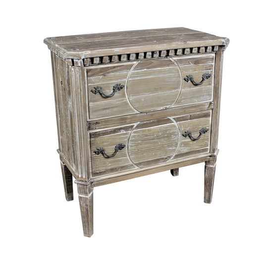 Vellamy  2 Drawer Chest, driftwood