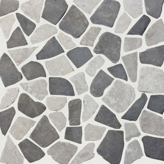 Stone Grey Random Mosaic Wall & Floor Tile